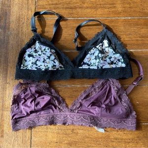 SOLD 2 Auden Unlined Bralettes XL